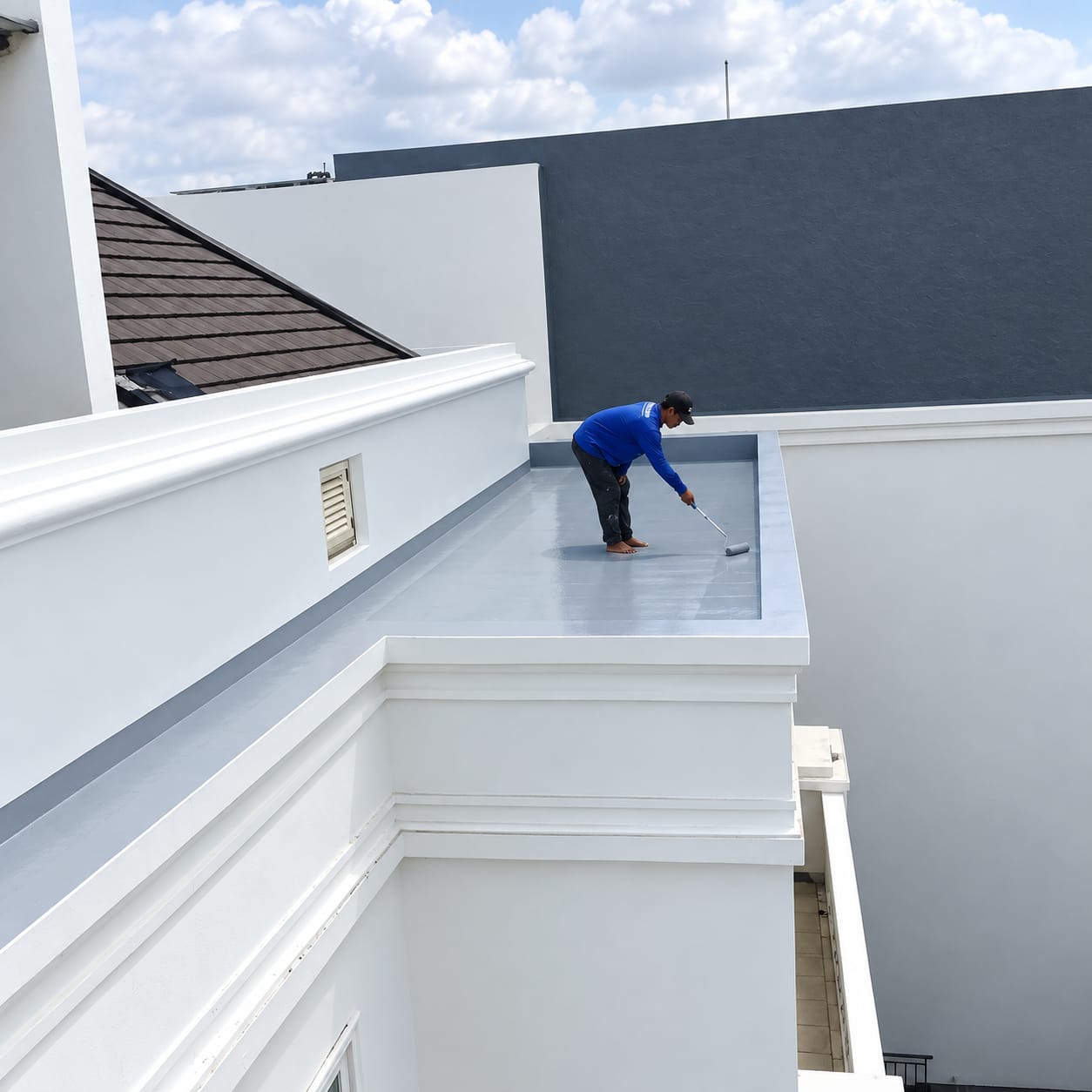 Waterproofing System Coating - proses pengerjaan