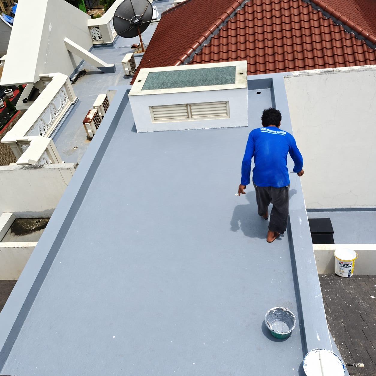 Waterproofing System Coating - area kerja proyek